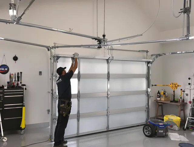 Akron Garage Door Repair certified team performing precision garage door installation in Akron