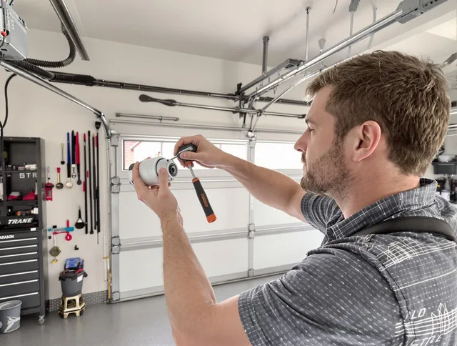 Garage door opener repair service by Akron Garage Door Repair in Akron